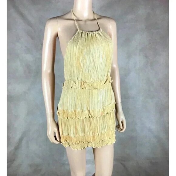 LULUS Tiered Mini Halter Dress Size XS - Picture 9 of 9